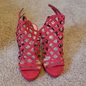 Red high heels from Charlotte Russe